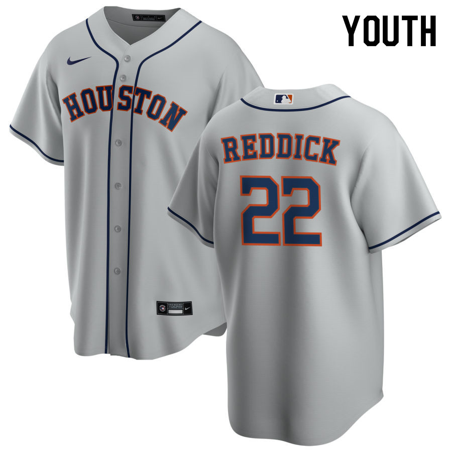 Nike Youth #22 Josh Reddick Houston Astros Baseball Jerseys Sale-Gray